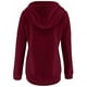 thumbnail image 4 of Sudadera con capucha de mujer con botones y cordón FleinngHoz JD710495529, 4 of 7