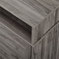 thumbnail image 6 of Pemberly Row 60" Fluted Door Highboy Fireplace TV Stand in Slate Gray, 6 of 9