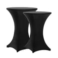 thumbnail image 1 of Manteles de mesa de cóctel Tina Highboy Spandex Black, paquete de 2, 1 of 8