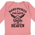 thumbnail image 4 of Inktastic Handpicked for Earth by My Uncle in Heaven with Angel Wings Boys or Girls Long Sleeve Baby Bodysuit, 4 of 5