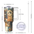 thumbnail image 2 of Modern 40oz Tumbler– Stainless Steel Insulated Tumbler with Handle and Straw, Large Capacity Travel Cup for Hot & Cold Drinks, 2 of 7