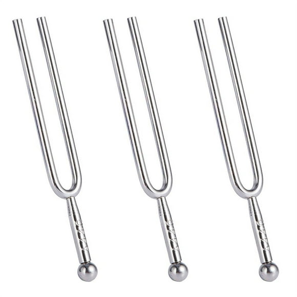 3X 440Hz A Tone Stainless Steel Tuning Fork Tuner Tunning Musical Instrument Gift