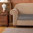 thumbnail image 5 of Subrtex Stretch Separate Seat Cushion Covers PU Waterproof Couch Cover (3PCS, Light Gray), 5 of 5