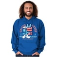 thumbnail image 5 of United Smurf Americana Varsity Hoodie Sweatshirt Women Men Brisco Brands M, 5 of 6