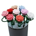 thumbnail image 4 of Shoreew Silicone Straw Covers Caps Rose Flower Straw Toppers 10mm Reusable Leak-Proof Straw Toppers Dust-Proof Straw Tip Cover Valentine's Day Gifts, 4 of 7
