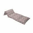 thumbnail image 4 of Crabs Floor Pillow Lounger Cover, Sea Animals Theme Illustration of Crabs on White Background Pattern Art Print, Nap Mat Printed Fabric Case for 5 Pillows, 88" x 36", Ruby and Grey, by Ambesonne, 4 of 5