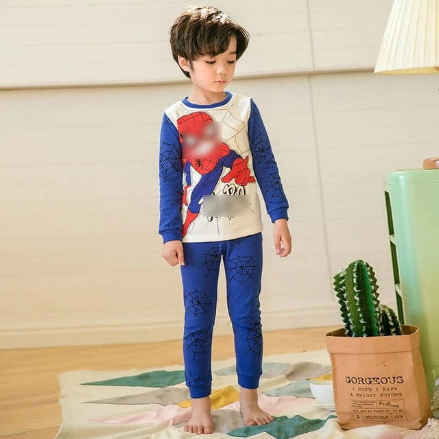 Pijamas de dibujos animados para niños y niñas, traje de otoño, ropa para bebés, Pijamas de Navidad, Infanti