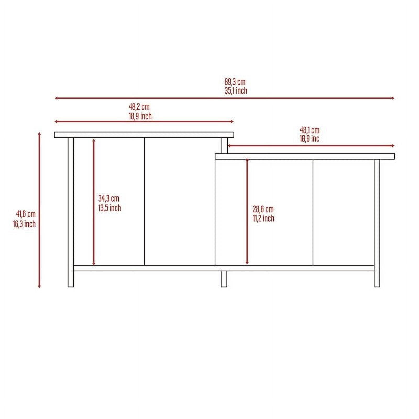 Boahaus Ragusa Coffee Table, Manufactured Wood, for Living Room, Espresso