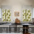thumbnail image 4 of Rustic Wildflower Curtains 36 Inch - 3 Panel Farmhouse Bohemian Set with Vintage Floral Design, Rod Pocket Kitchen Window Drapes for Cottage Decor, 4 of 6