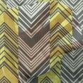thumbnail image 3 of Yellow and White Tulle Curtains with Rod Pocket, Herringbone Pattern with Angled Lines Geometric Chevron Zigzags, Sheer Drape for Wedding Party 2 Panels, 7 Sizes, Yellow Cream Grey, by Ambesonne, 3 of 3