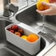 thumbnail image 4 of Escurridor De Fregadero, Escurridor Sobre El Fregadero, Cesta Organizadora Para Fregadero, Escurridor De Platos, Ahorra Espacio En La Encimera, Recogedor De Agua, Bandeja De Goteo, 4 of 6