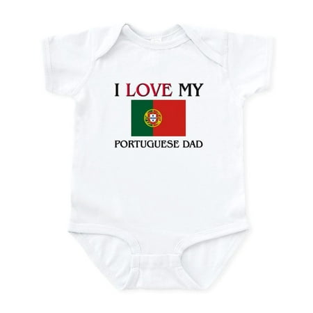 

CafePress - I Love My Portuguese Dad Infant Bodysuit - Baby Light Bodysuit Size Newborn - 24 Months
