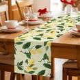 thumbnail image 5 of Lemons Leaves Table Runner 72 Inches, Summer Fruits Floral Botanical Yellow Bed Runner Dresser Scarves Tabletop for Indoor Outdoor Parties/Ceremony/Banquet, 14" x 72", 5 of 9