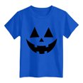 thumbnail image 4 of larppty Toddler Girl Halloween Shirt Pumpkin Short Sleeve Tshirt Top (Blue,11-12 Years), 4 of 4