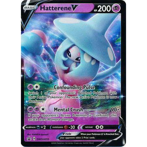 Pokemon Promo Ultra Rare Hatterene V SWSH055