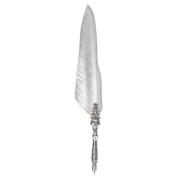 Pluma estilográfica, pluma estilográfica vintage clásica, pluma de ave antigua, pluma de inmersión, uso conveniente