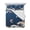 Blue, variant on Coastal Wave Full Size Down Alternative Comforter, Lightweight Comforter Quilt Bedding Set with Pillow Shams Japanese Style Ocean Fish Blue All Seasons Bed Comforter Duvet Insert 78"x90"