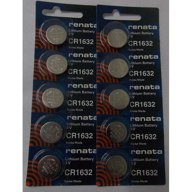 Renata CR1632 3V Lithium Coin Battery 10 Pack + 30 Off! Walmart