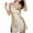 Beige, variant on ZyeKqe Womens Satin Nightgowns Spaghetti Strap Sleeveless Mini Dress V Neck Short Chemise Lingerie Ladies Loungewear
