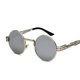 thumbnail image 1 of Gafas de sol con personalidad europea y americana, montura redonda para mujer, gafas de sol para mujer, gafas steampunk para hombre, plateadas para hombre XianweiShao 9024715050014, 1 of 1
