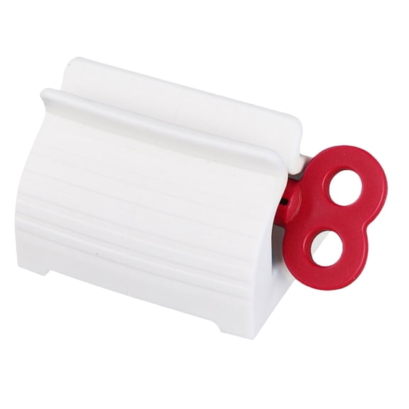 Toothpaste Tube Squeezers, 1Pc Toothpaste Roller, Manual Toothpaste Tube Roller Squeezer Tool, Toothbrush Squeezers, Toothpaste Clip Holder Stand Winder, 2.16"x1.49", Red