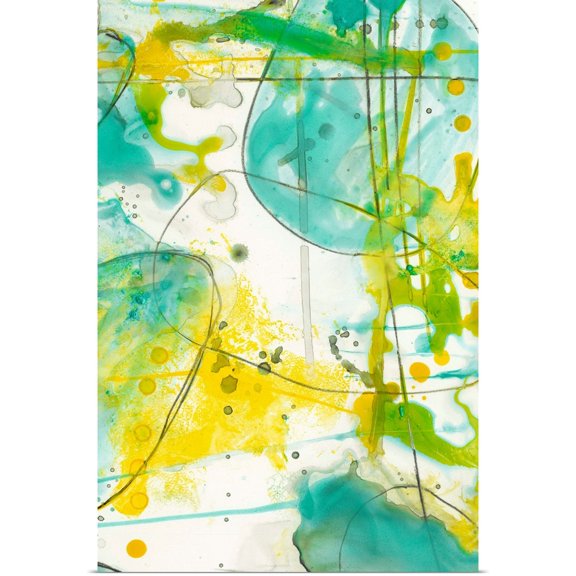 Great BIG Canvas | Rolled Jennifer Goldberger Poster Print entitled Splish Splash II