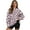 Leopard Print Pink Black, variant on SCRAWLGOD Leopard Print Pink Black Crewneck Fall Sweatshirts for Women Trendy Women's Long Sleeve Pullover Tops with Pockets Fashion for Daily Wear, Spots, Office, S