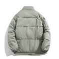 thumbnail image 4 of ZCFZJW Puffer Jacket for Men Quilted Jacket Lightweight Plush ThicK Warm Winter Sherpa Fleece Lined Coat Windbreaker Casual Stylish Down Jacket with Pockets Light Blue XXL, 4 of 4