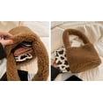 thumbnail image 2 of LHSHID Fuzzy Tote Bag for Women Faux Sherpa Small Tote Fluffy Cute Handbag Lipstick Bag Clutch Gift, 2 of 7
