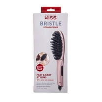 KISS Gold Edition LED Display Ceramic Plate Bristle Straightener Heat Brush