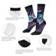 thumbnail image 4 of Balery Purple Sky Wolf Calcetas Largas con Estampado para Hombre y Mujer – Suaves y Transpirables, Talla Única (US 5-11), 4 of 6