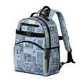thumbnail image 2 of Pioneer Flower Floral Print Pattern Backpack for School, Cute School Bag with Adjustable Shoulder Straps and Padded Back, 15.25"x11.5"x5.25", 2 of 5