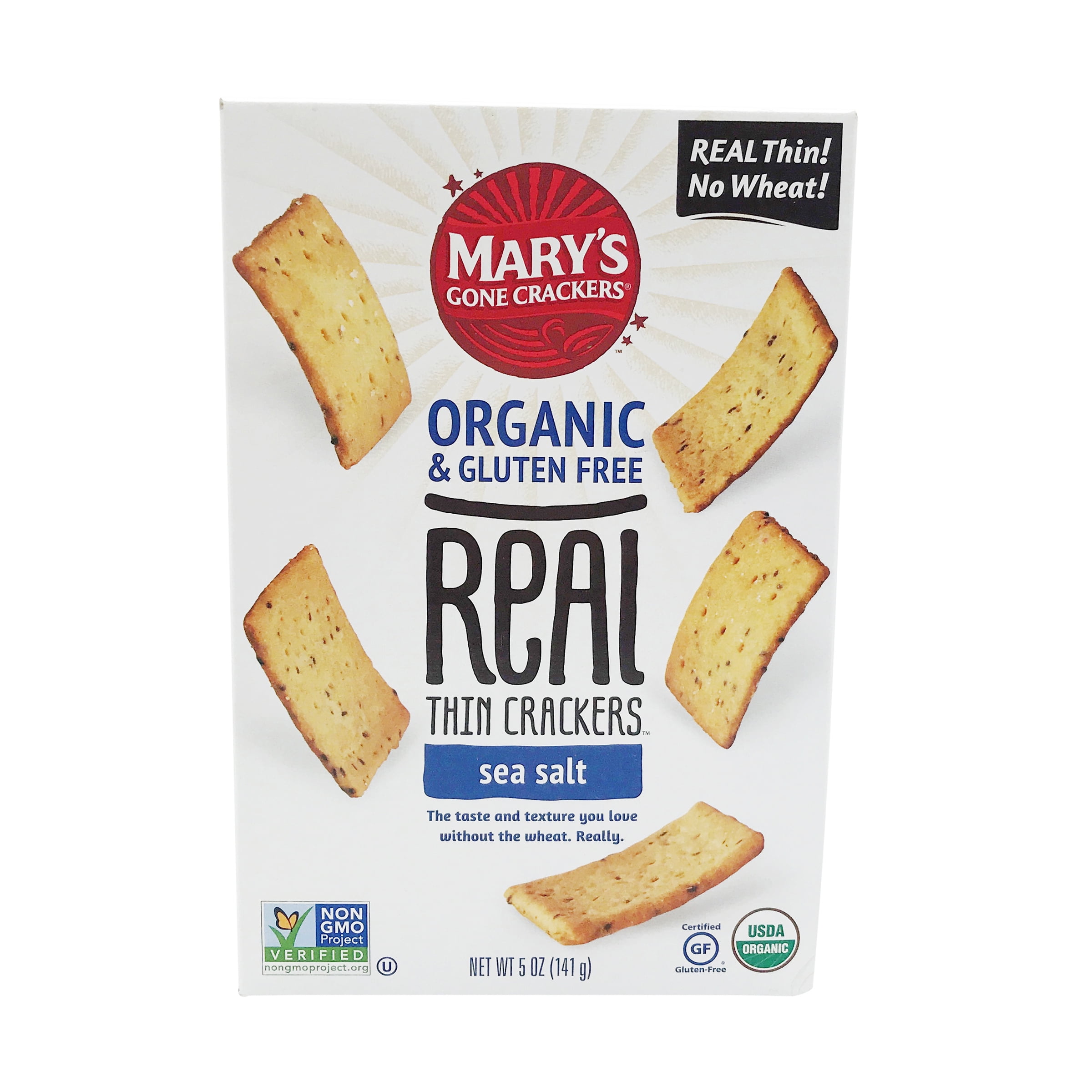 Pack of 2 Organic Real Thin Sea Salt Crackers, 5 oz