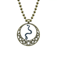 thumbnail image 1 of El Negro Animal Serpiente sketch pattern Colgante Estrella Collar Luna Cadena Joyas Unbranded M, 1 of 3