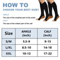 thumbnail image 6 of 2 Pairs Zipper Copper Compression Socks for Women & Men Circulation 15-20 mmhg - Better Blood Flow, Swelling, Best Support for Medical, Running, Nursing, 6 of 6