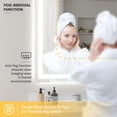 thumbnail image 5 of Hasipu 84"x40" LED Bathroom Mirror - Fan-Shaped Vanity Mirror with Touch Sensor, Anti-Fog, Dimmable Light & 3 Color Temperatures, Metal Frame, 5 of 8