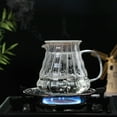 thumbnail image 6 of Necvior Clear Cone Glass Coffee Funnel Drip Filter Cup Stripe Design Heat Resistant Glass Coffee Dripper Coffeeware, 6 of 15