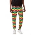 thumbnail image 2 of Puntoco Pantalones holgados con bolsillos y cordón de gran tamaño con estampado para hombre, 2 of 7