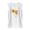 thumbnail image 2 of Sunflower Tank Top for Women Sunrise Sunshine Sleeveless Summer Shirts Outdoor Workout Hawaiian Beach Crewneck Loose Camisoles, 2 of 4