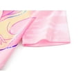 thumbnail image 5 of Beezizac Girls Nightgown – Summer Short Sleeves Sleepwear Pink Mermaid Soft Nightdress Pajama Size 6, 5 of 7