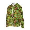 thumbnail image 3 of Goofa Carrot Eggplant Printed Women's UPF 50+ Sun Protection Hoodie Jacket Lightweight Long Sleeve Sun Shirt for Women with Pocket Hiking Outdoor-, 3 of 9