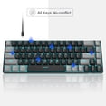 thumbnail image 4 of Teclado mecánico para juegos MageGee MK-Box 68 teclas negro/gris, 4 of 8