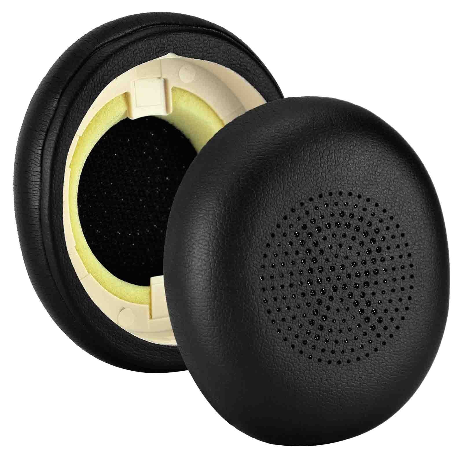 Soft Leather Foam Ear Pads Replacement Cushions Compatible with Jabra Evolve2 65 UC & Jabra 45H Headphones Comfort Headset Ear Cover Accessories