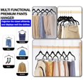 thumbnail image 2 of GVTECH Ganchos de Terciopelo con Clips, Ganchos de Clip de Metal para Pantalones, Perchas de Terciopelo con Muescas para Pantalones, Faldas, Traje, Vestidos y Camisas de Gancho, 2 of 6