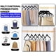thumbnail image 2 of GVTECH Ganchos de Terciopelo con Clips, Ganchos de Clip de Metal para Pantalones, Perchas de Terciopelo con Muescas para Pantalones, Faldas, Traje, Vestidos y Camisas de Gancho, 2 of 6