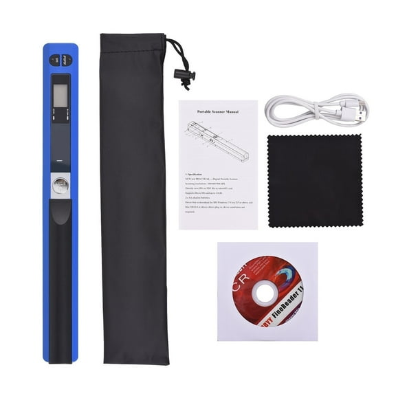 Portable Document Scanner, Mini Handheld Document Scanner, A4 Book Scanner JPG And PDF Format 300/600/900 DPI Type-c LCD Display ,Easy to Use