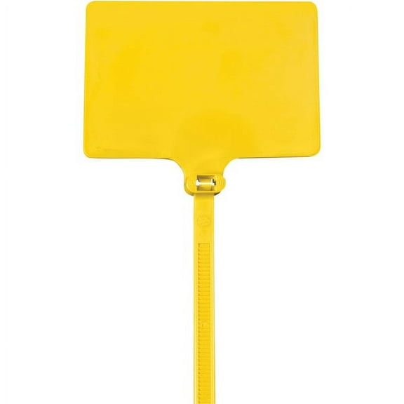 Office Depot® Brand Identification Cable Ties, 6", Yellow, Case Of 100