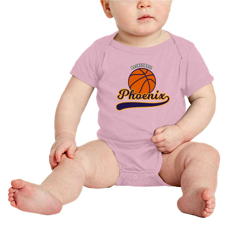 Cute Phoenix Baby Outfits Basketball Fan Sports Baby Clothes (Pink, 18-24  Monthes) 