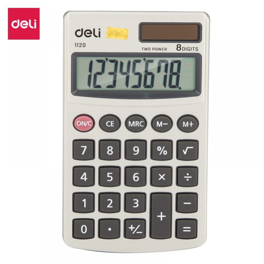Deli Portable Calculator 8digit calculator with foldable stand with
