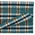 thumbnail image 4 of Saro Lifestyle Oblong Table Runner 14'' x 72'' Turquoise Plaid Woven Water Hyacinth Design, 4 of 4